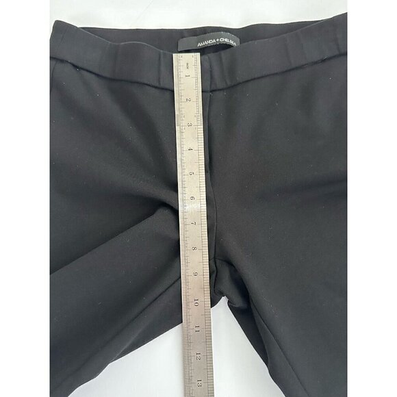 Amanda + Chelsea Point Knit‎ Ankle Slim Pants Size 2 Black Grunge Goth Lagenlook - Picture 7 of 10